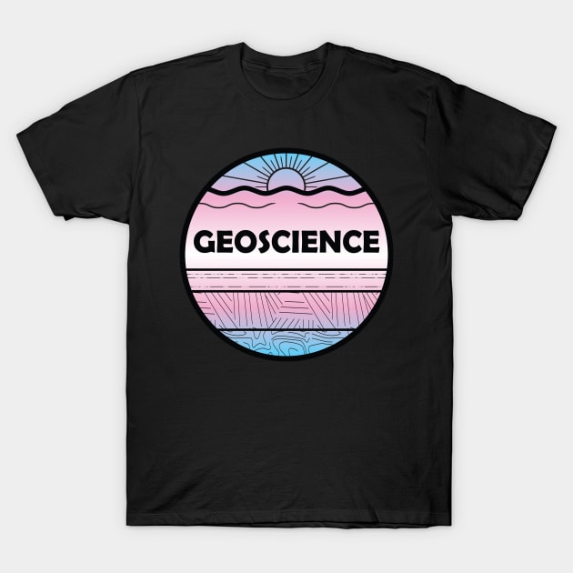 Trans Pride Geoscience Cross Section T-Shirt by Gottalottarocks